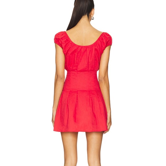 NWT Revolve Linen Cherry Mini Dress! - Picture 3 of 3